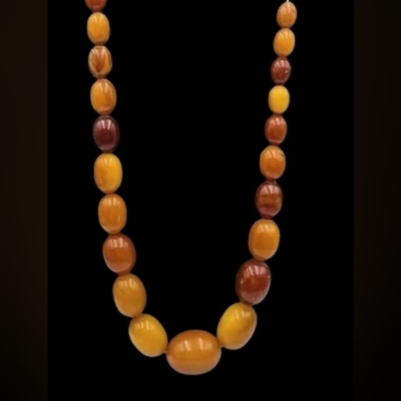 Vintage Poland Amber Necklace - Picture 1 of 2